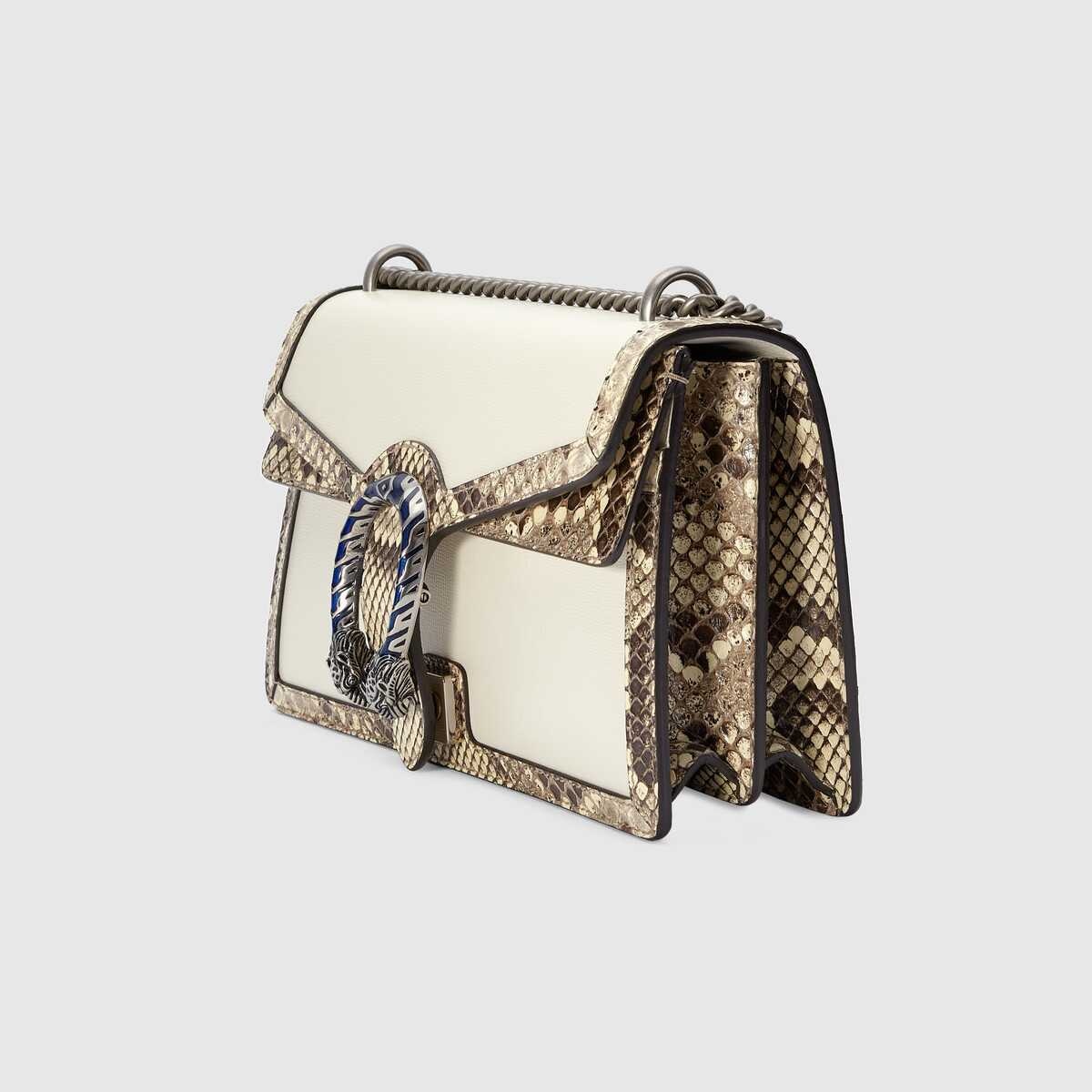 Dionysus small shoulder bag with python trim - 2