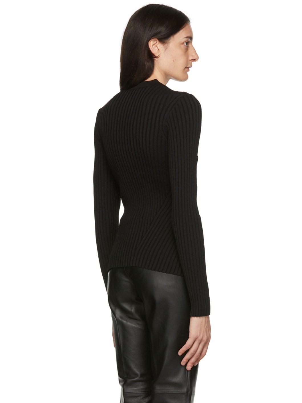 Black Viscose Sweater - 3