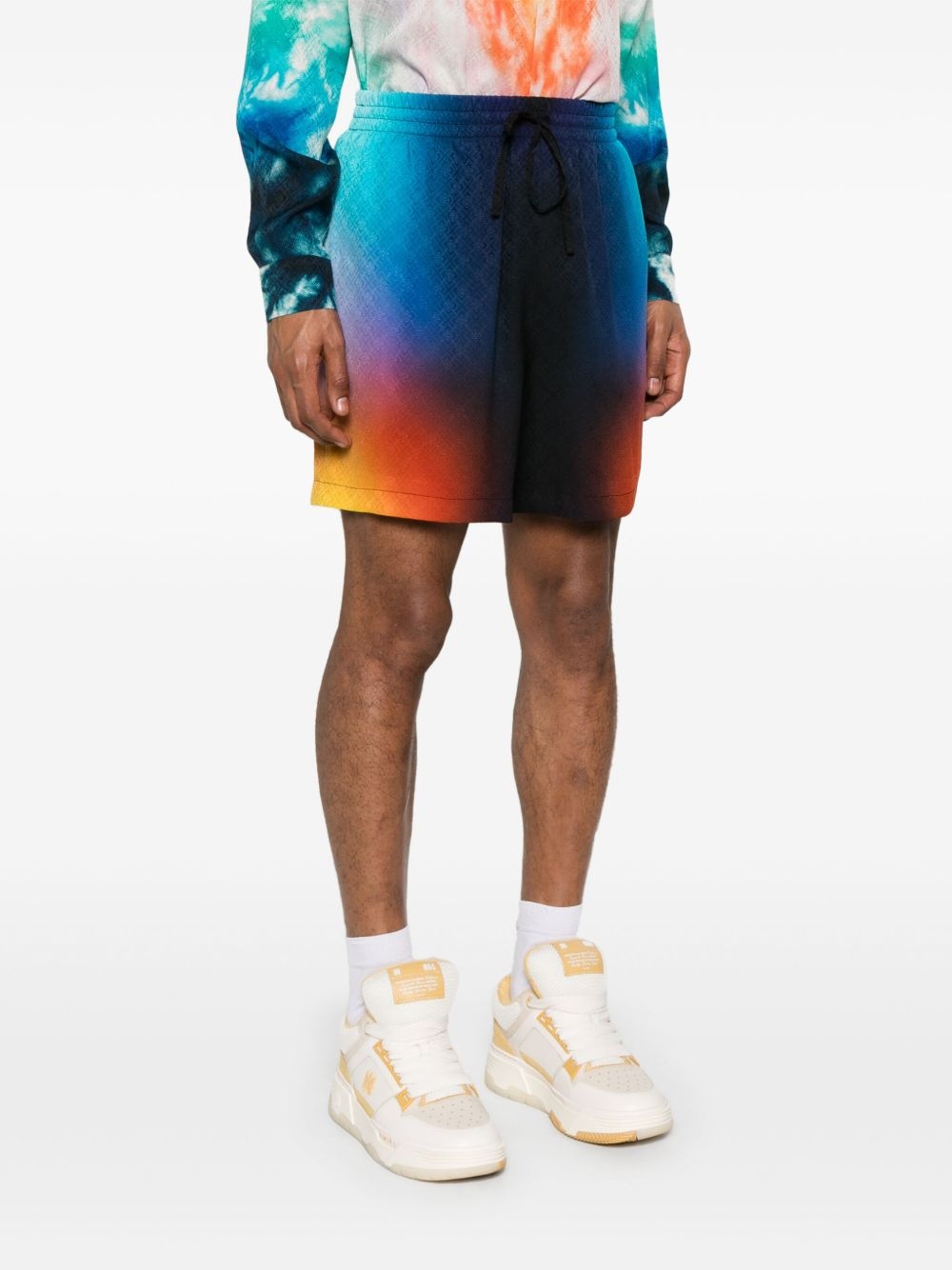 gradient silk shorts - 3