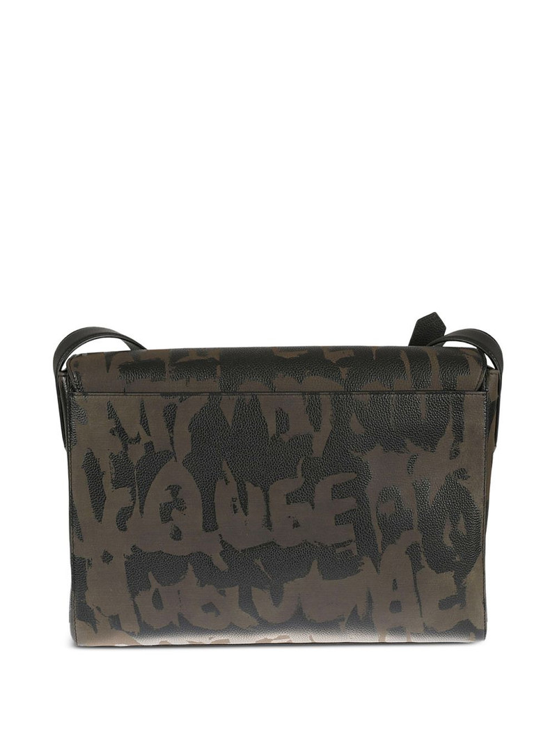 Alexander McQueen logo-print shoulder bag outlook
