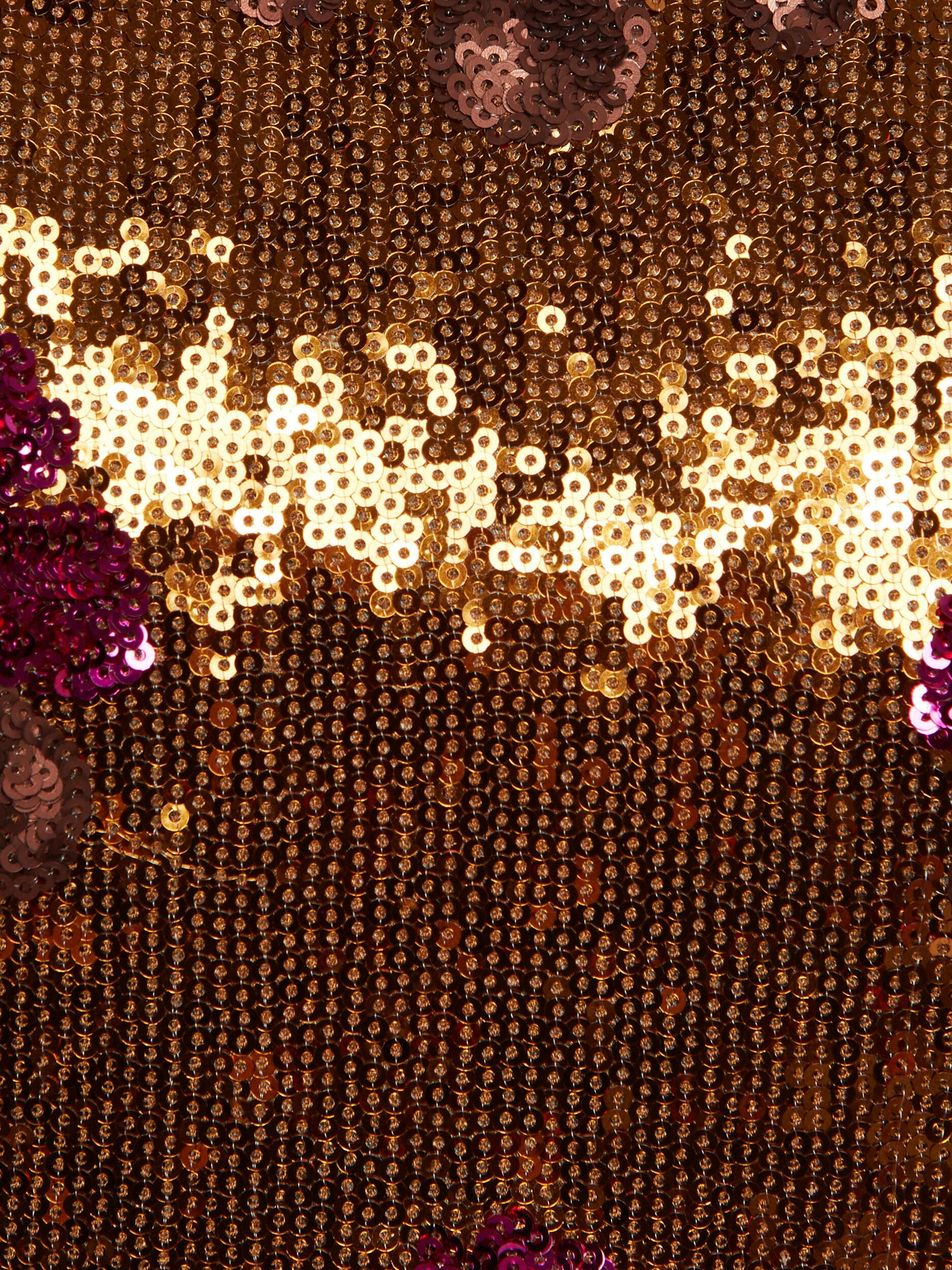 La DoubleJ Holly Crop Top Textured Sequins Rust at Nordstrom - 4