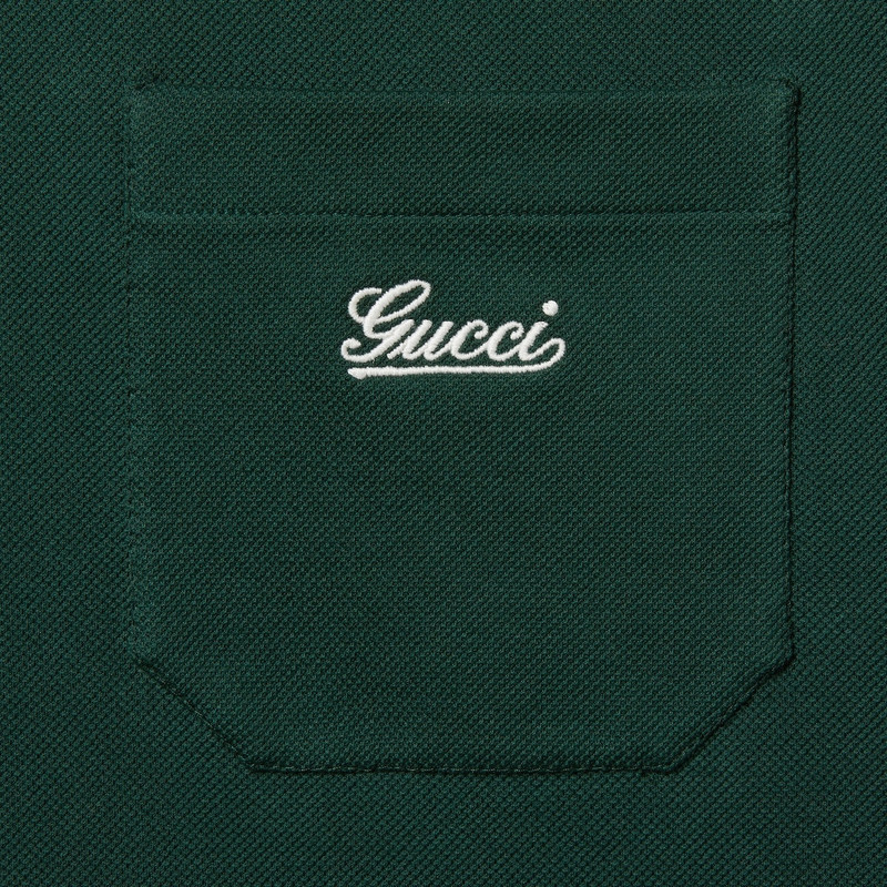 Cotton piquet polo shirt with Web 7