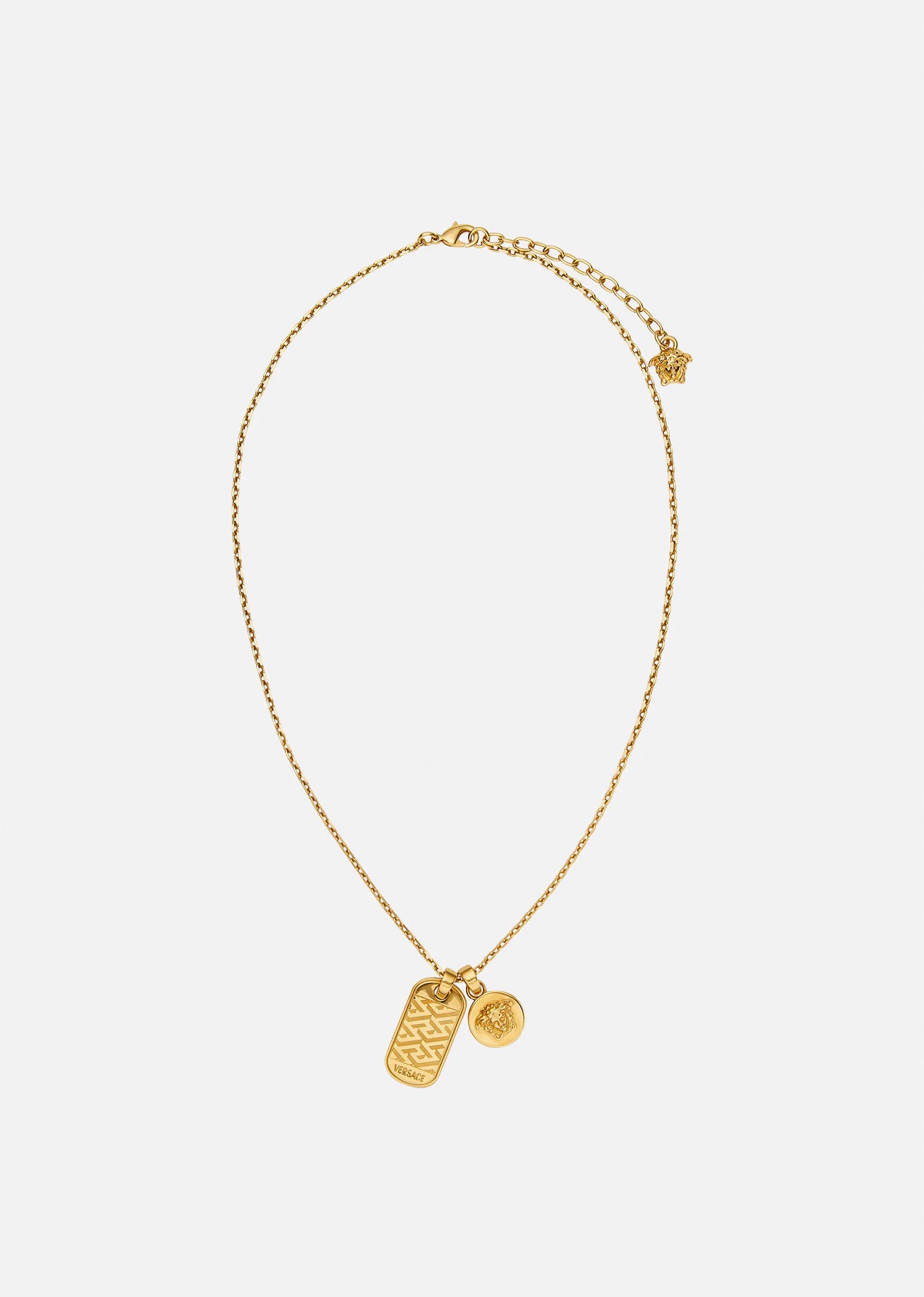 La Greca Tag Necklace - 1