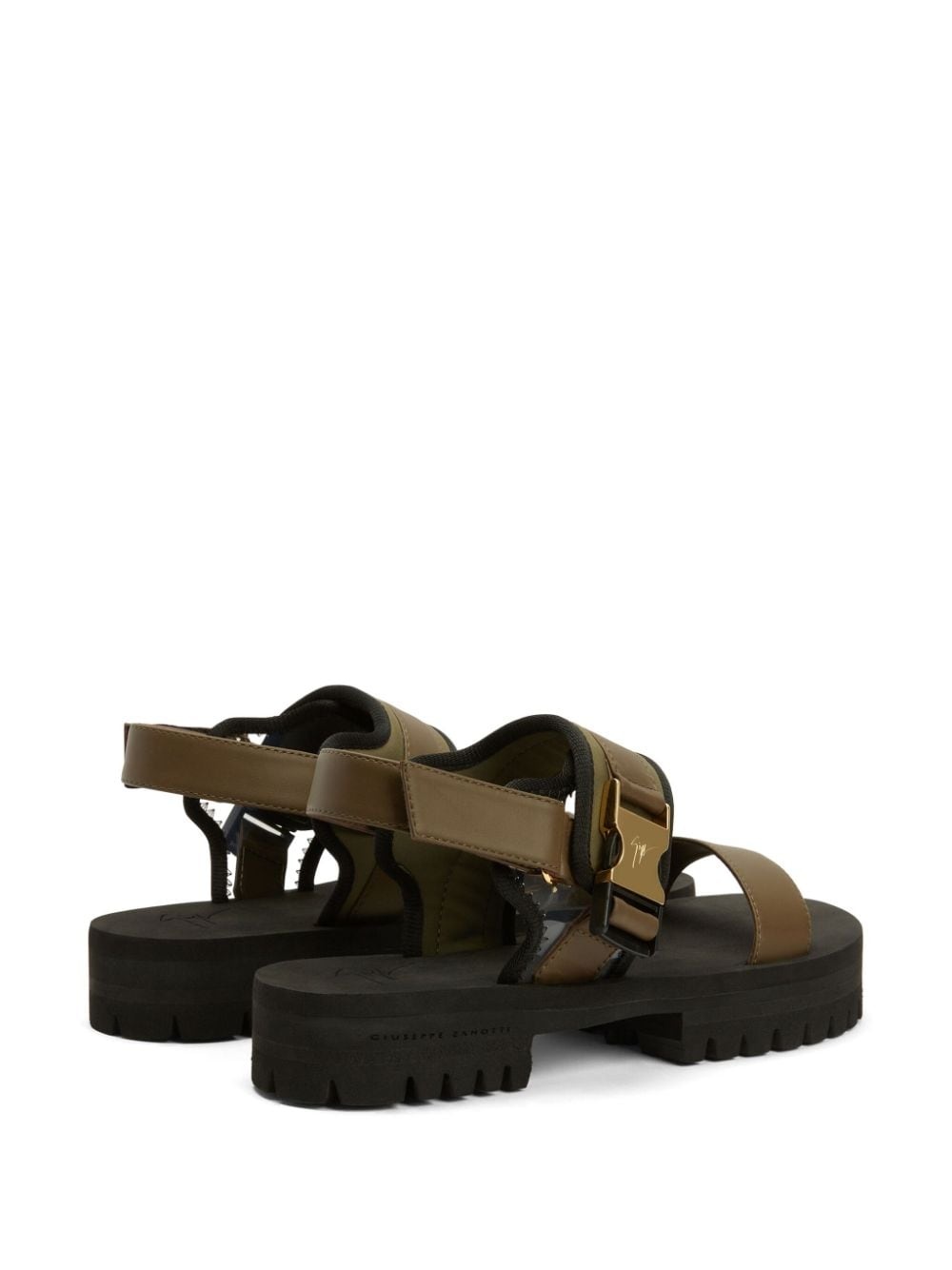 Mederic logo-buckle leather sandals - 3