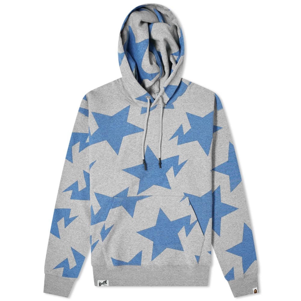 A Bathing Ape Relaxed Sta Pattern Hoody - 1