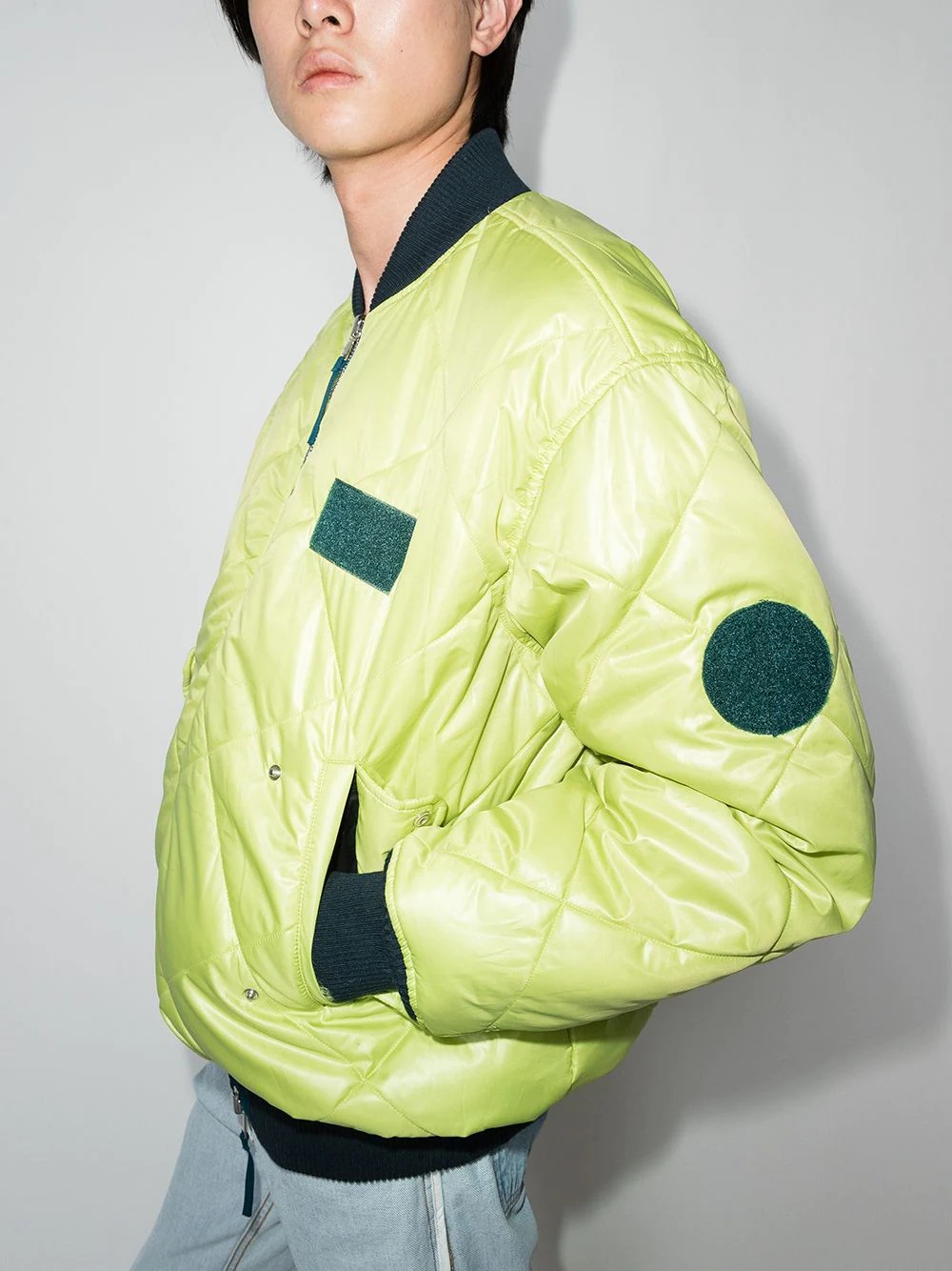 reversible zip-up bomber jacket - 5