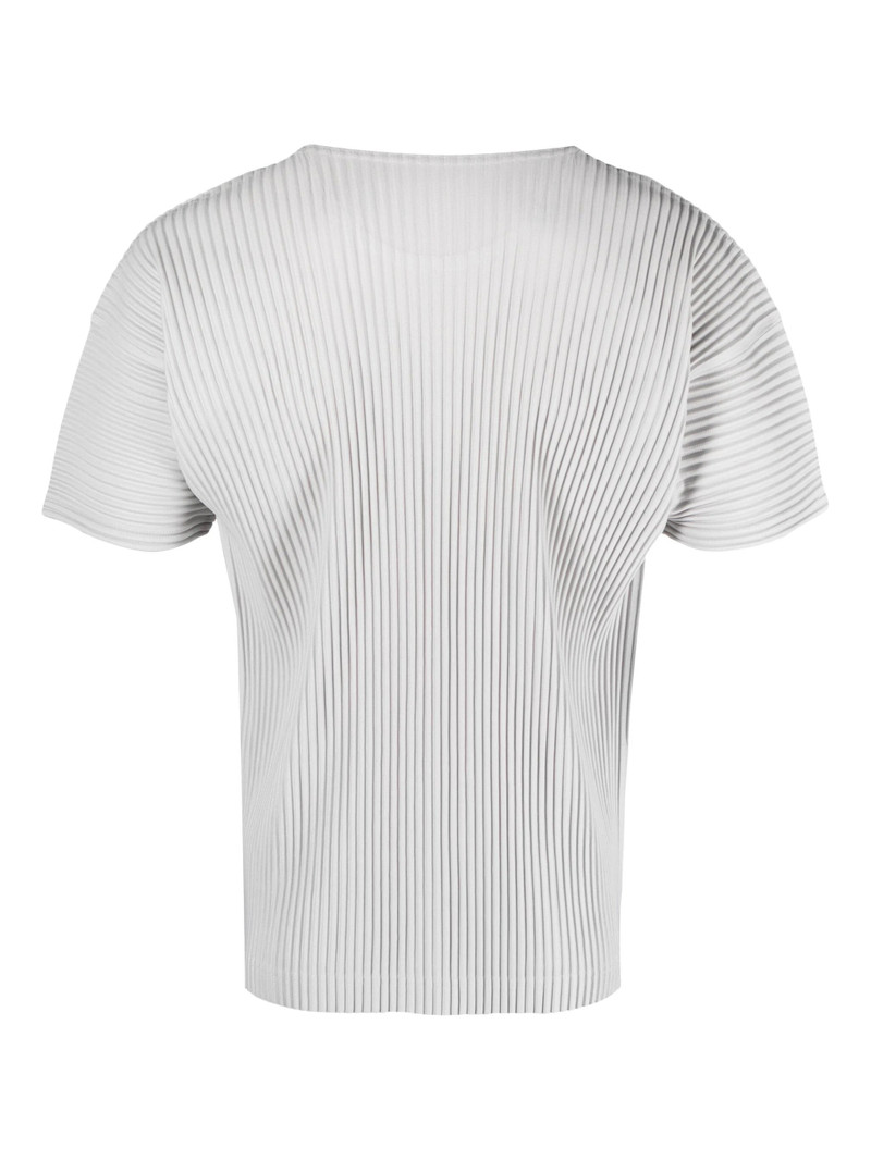 ISSEY MIYAKE AW23 DROP 2 PLEATED SHORT SLEEVE SHIRT - LIGHT GRAY outlook
