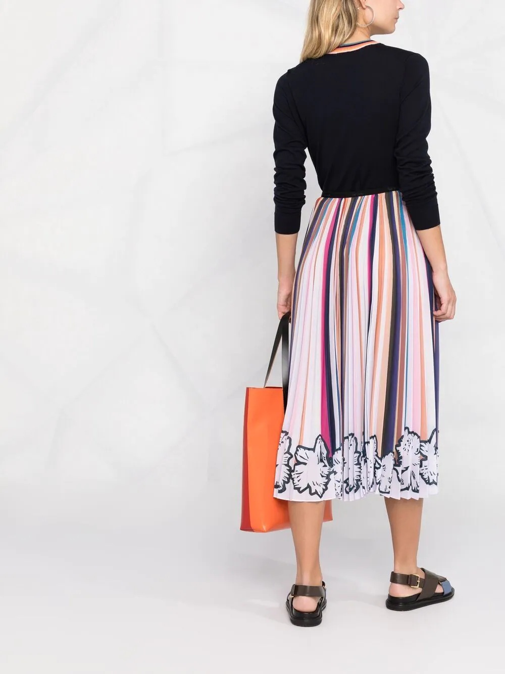 striped midi skirt - 6