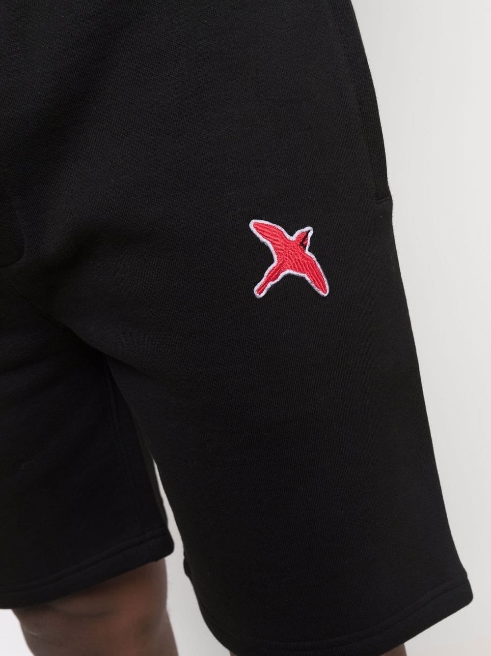 logo patch track shorts - 5