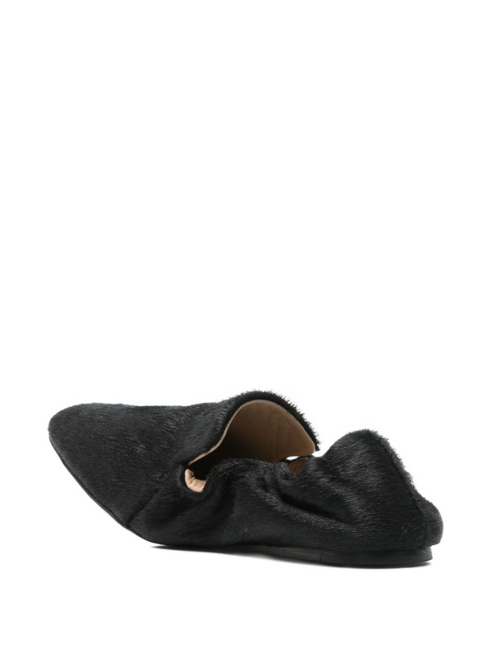 fur-trimmed loafers - 3