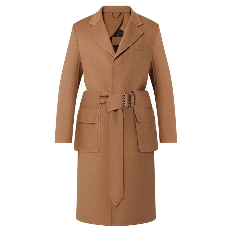 Belted Damier Coat 1
