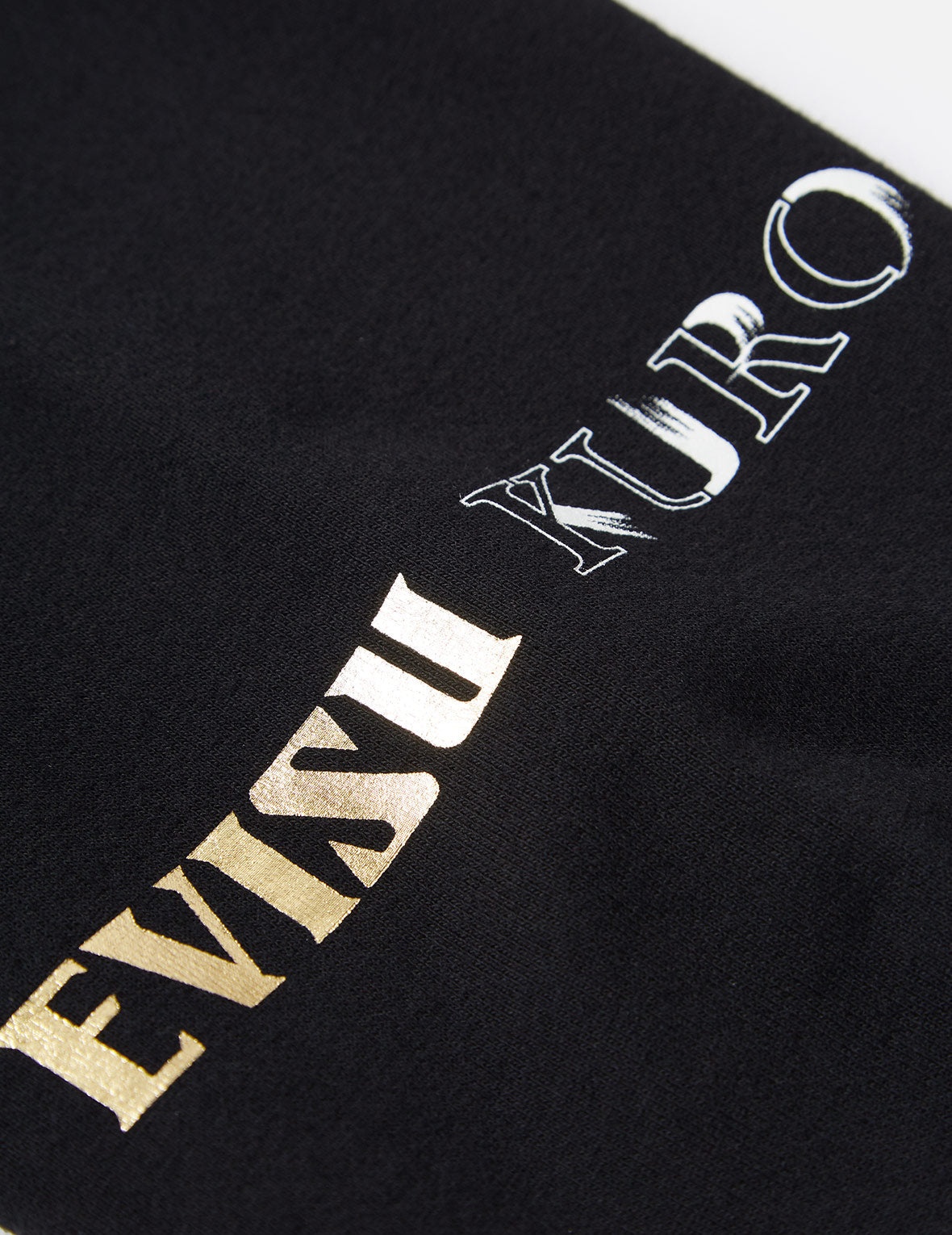 Cast Shadow Effect Seagull Foil Print Sweatpants - 12