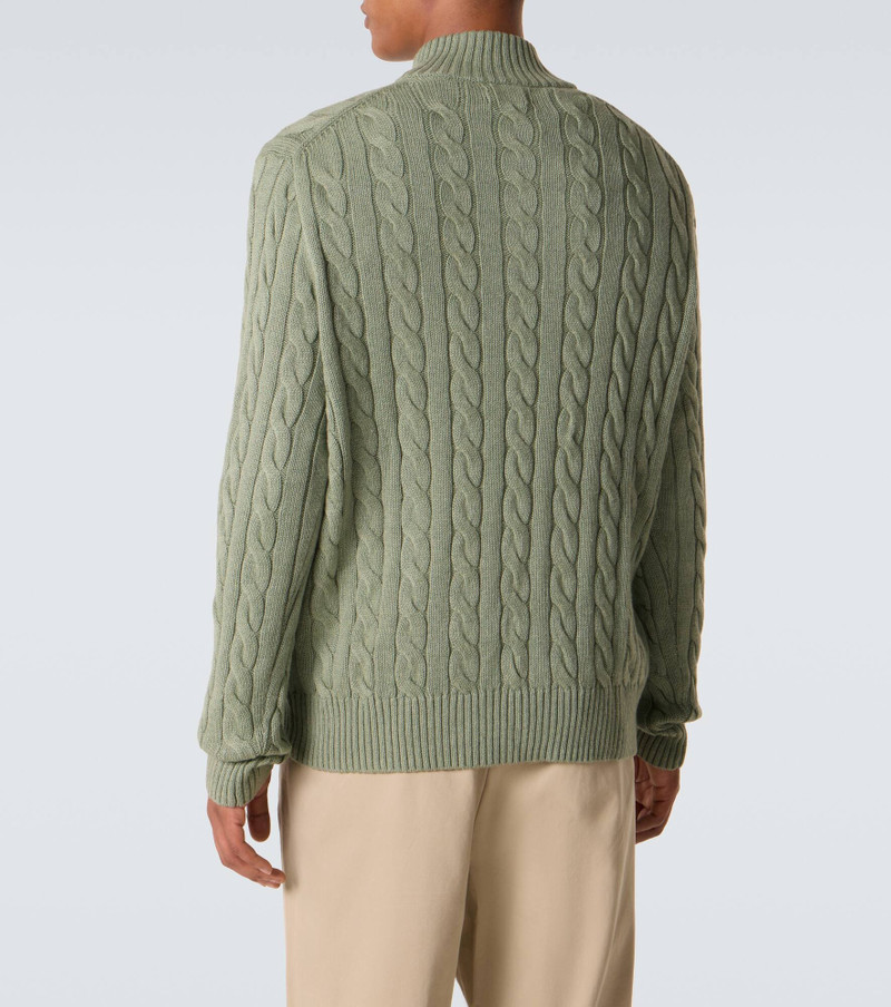 Cable-knit cotton sweater 4