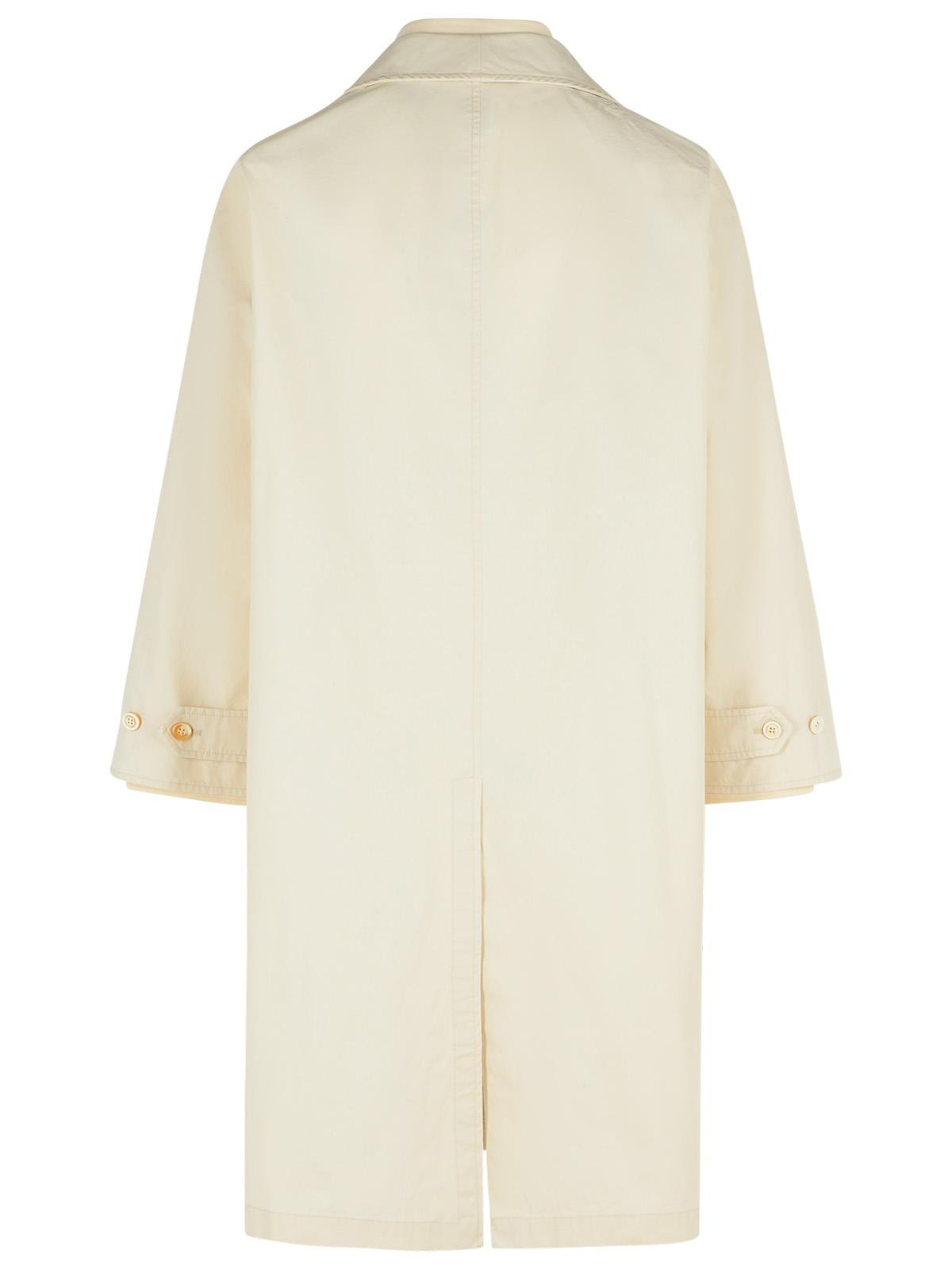 Maison Margiela Ivory Cotton Trench Coat Men - 3