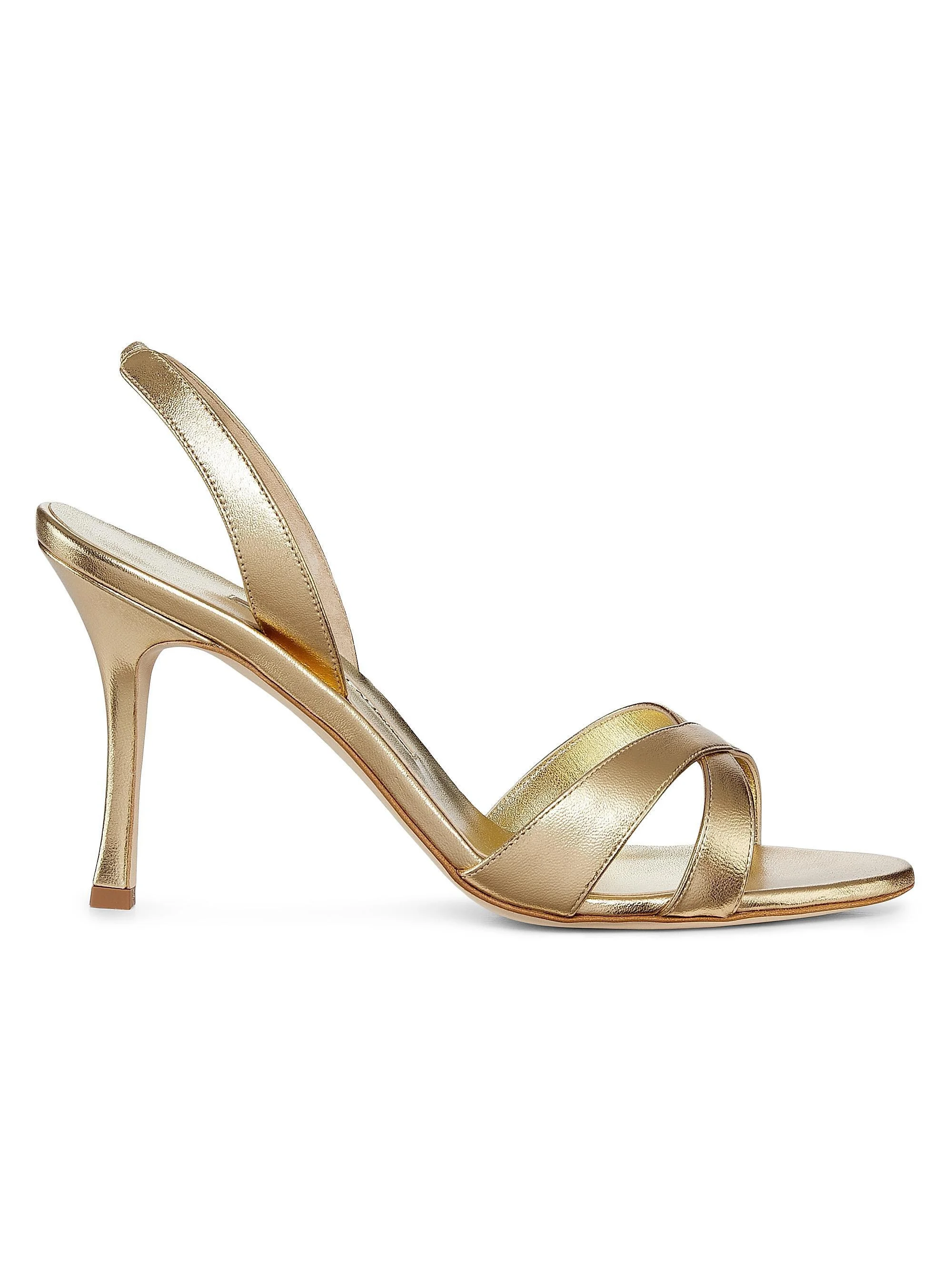 Women's Callasli Leather Slingback Sandals - Gold - 1