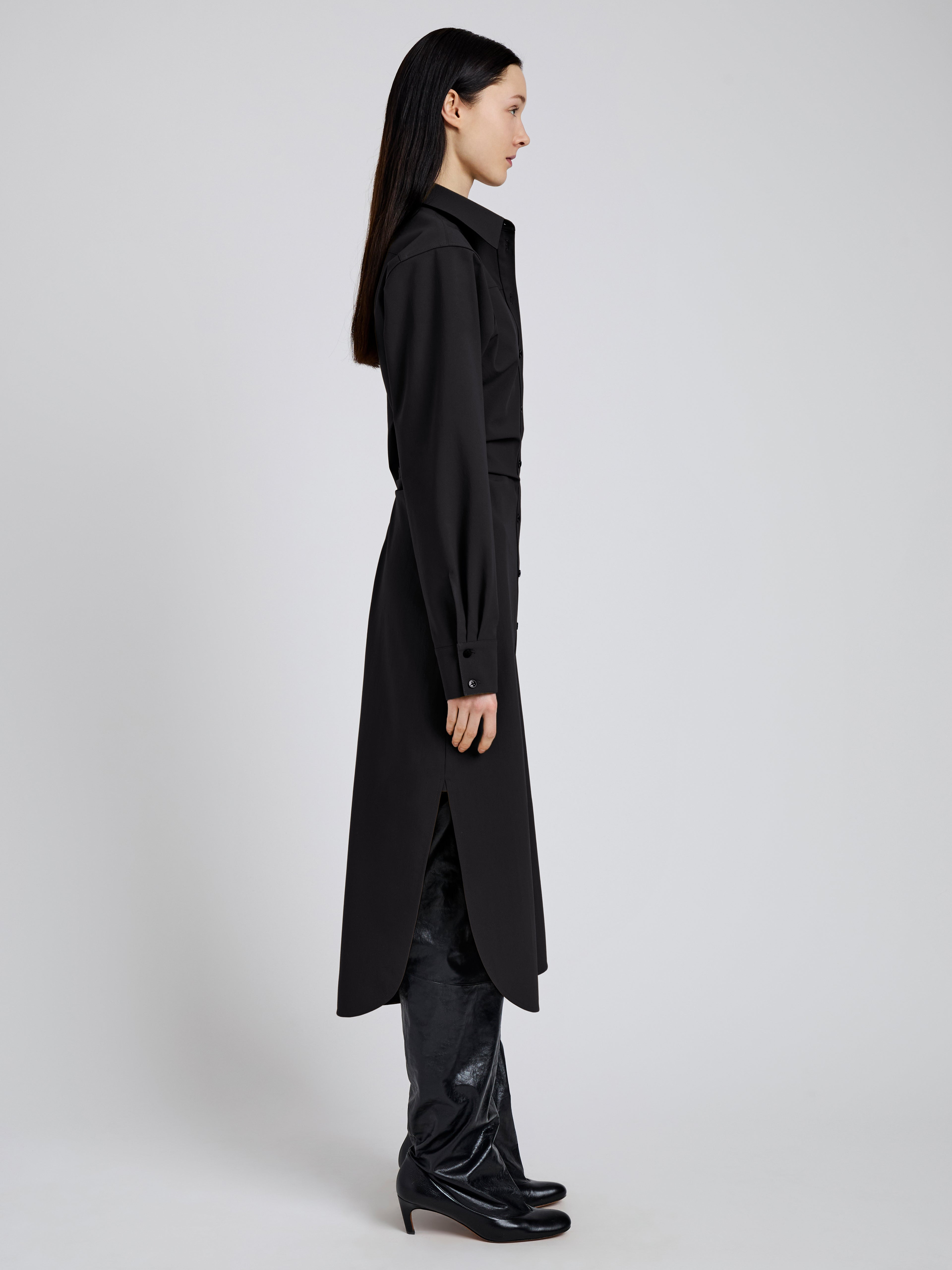 Flora Dress in Bi Stretch Cotton Nylon - 3