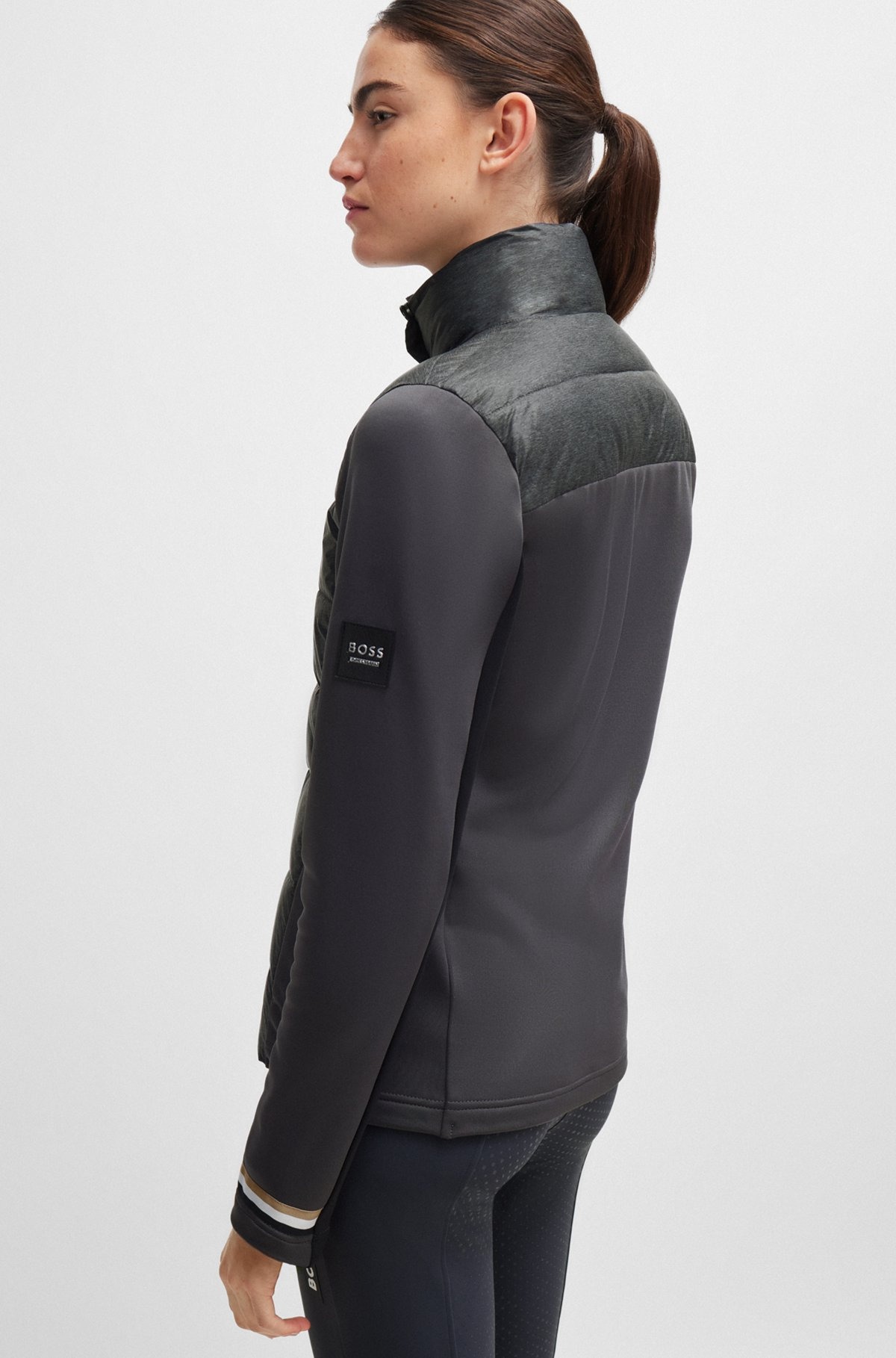EQUESTRIAN HYBRID PUFFER JACKET WITH WATER-REPELLENT FINISH - 3