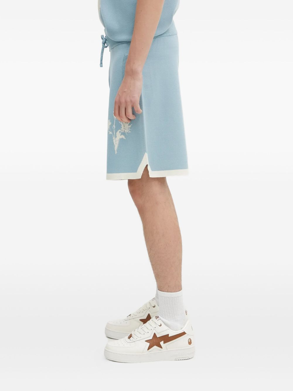 embroidered-flowers shorts - 3