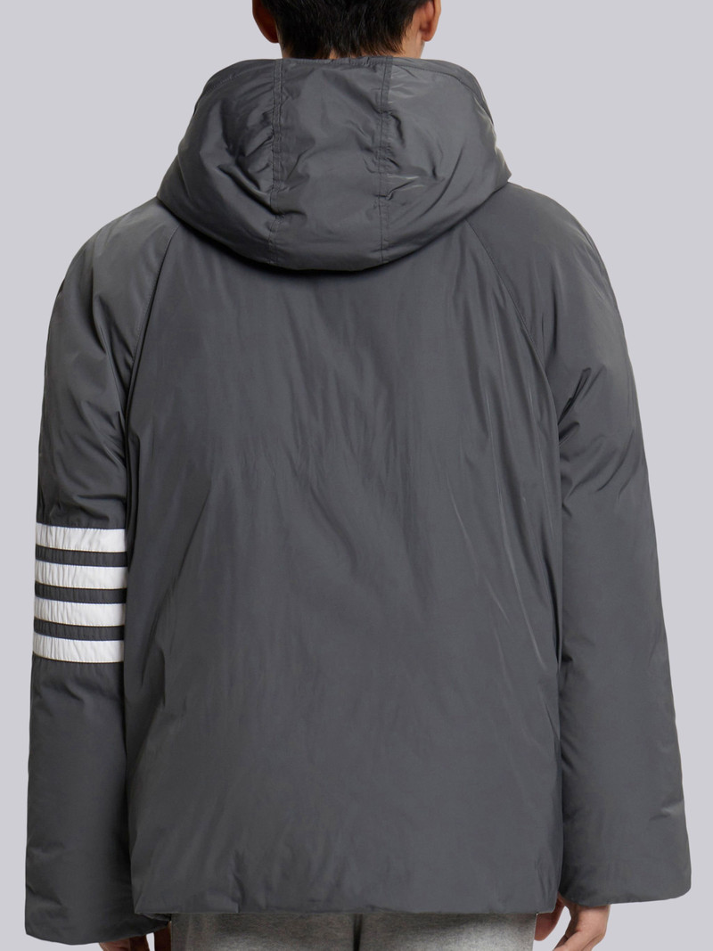 Medium Grey Poly Twill 4-bar Sideline Football Parka 4
