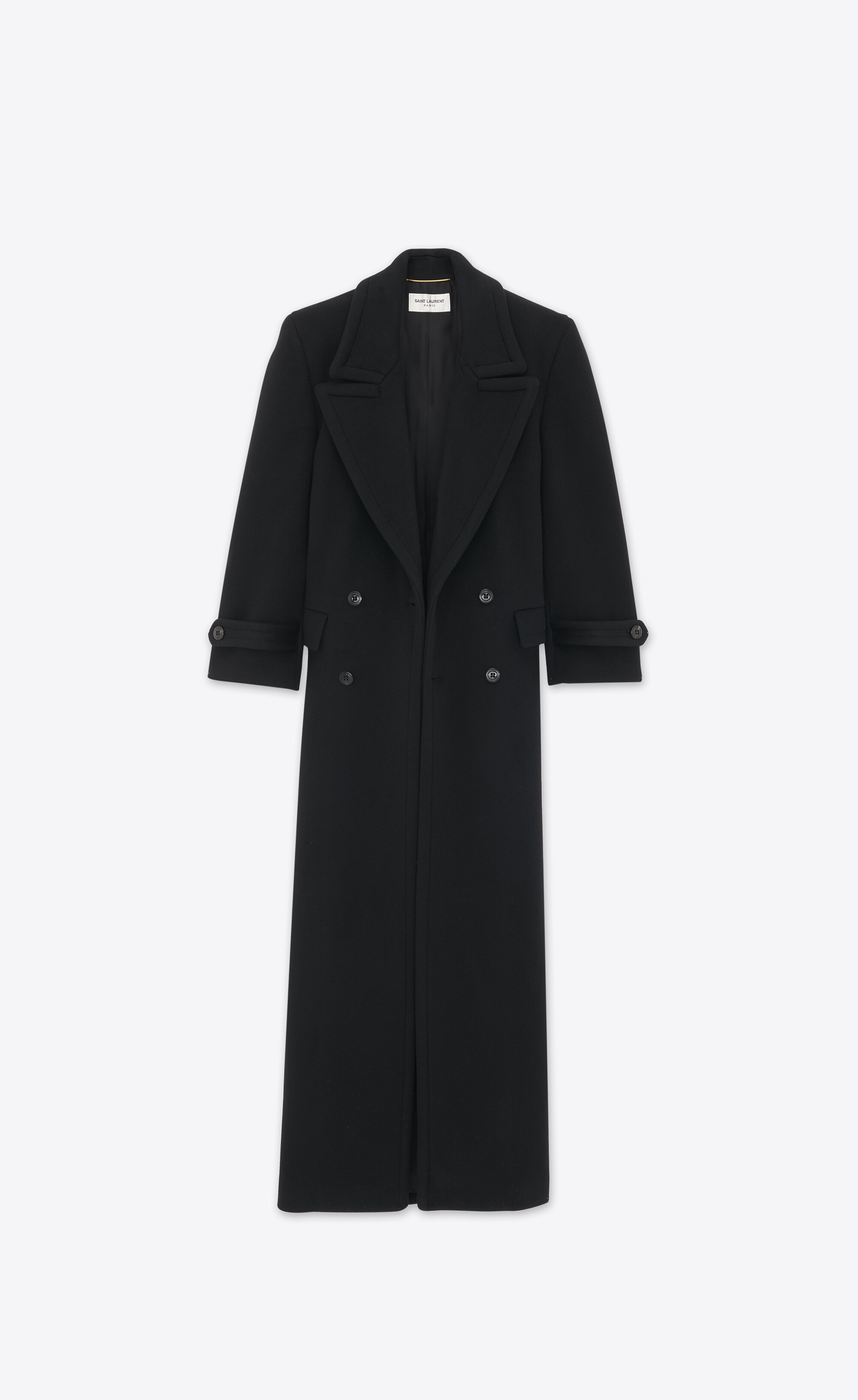 oversized coat in wool - 3