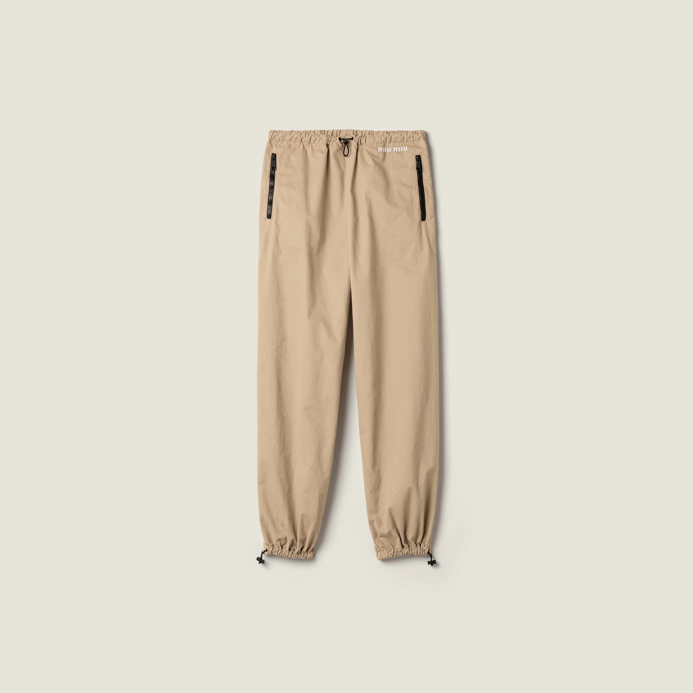 Washed Gabardine Trousers - 1