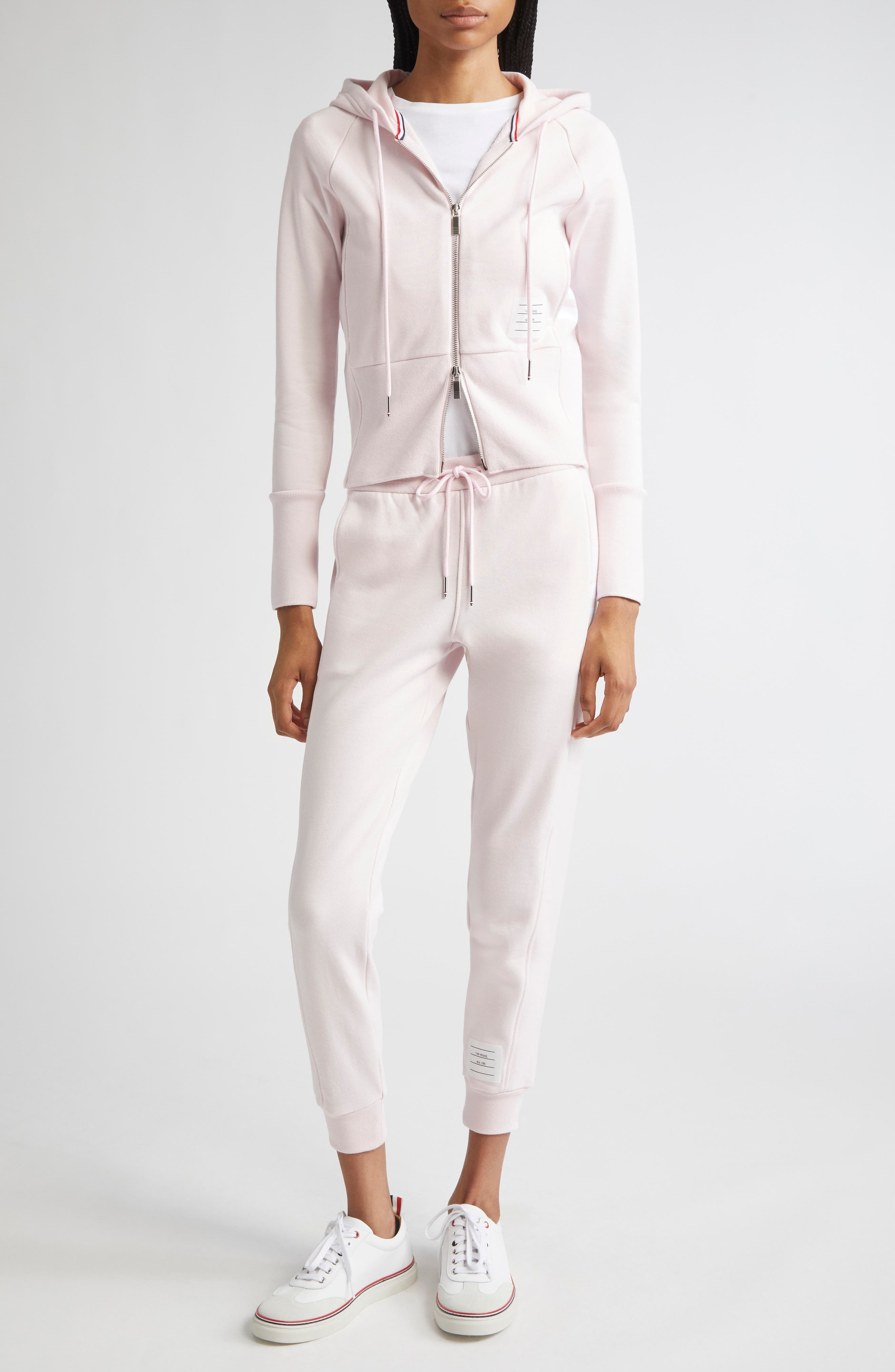 Thom Browne Classic Cotton Jersey Joggers in Light Pink at Nordstrom - 2