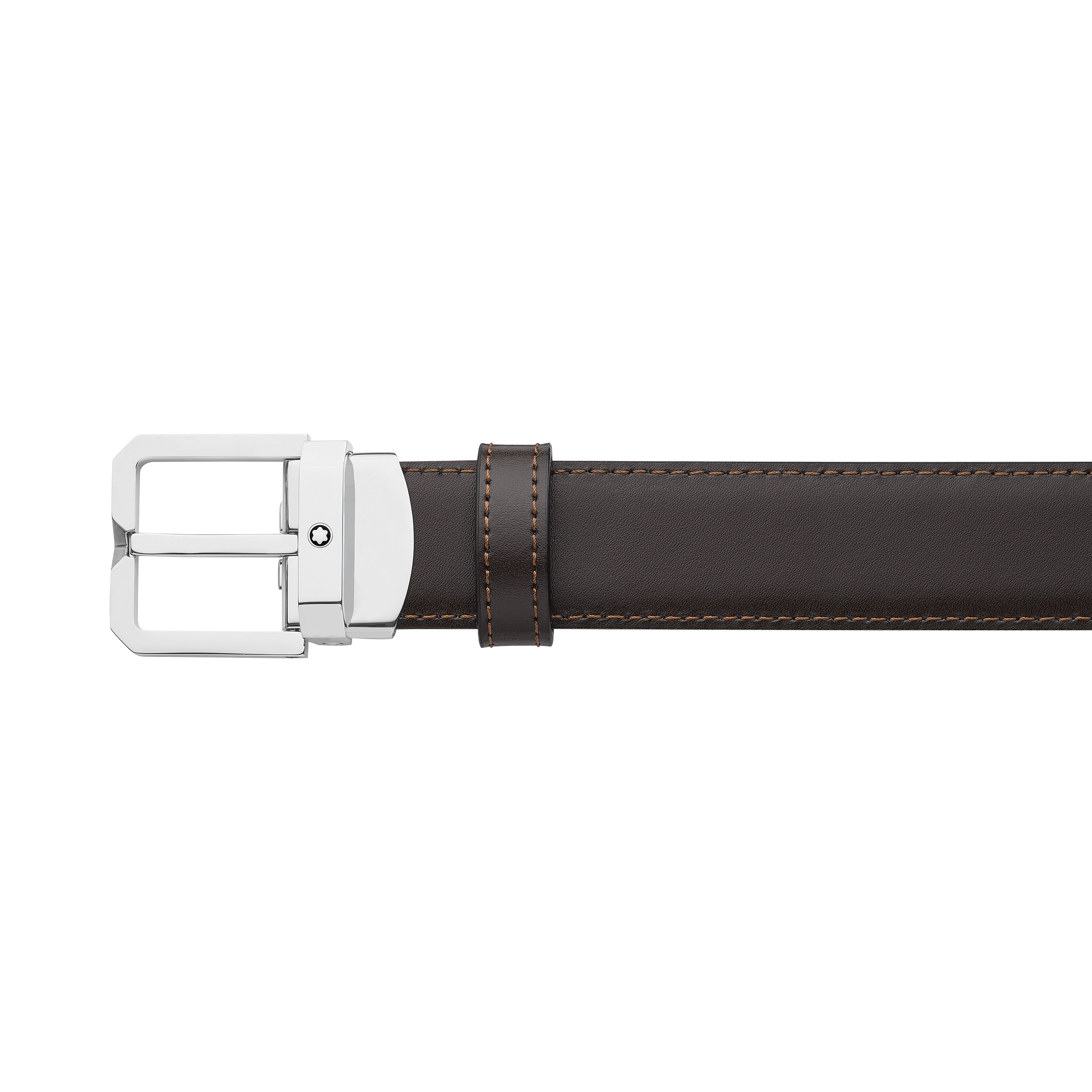 Black/brown 30mm reversible leather belt - 4