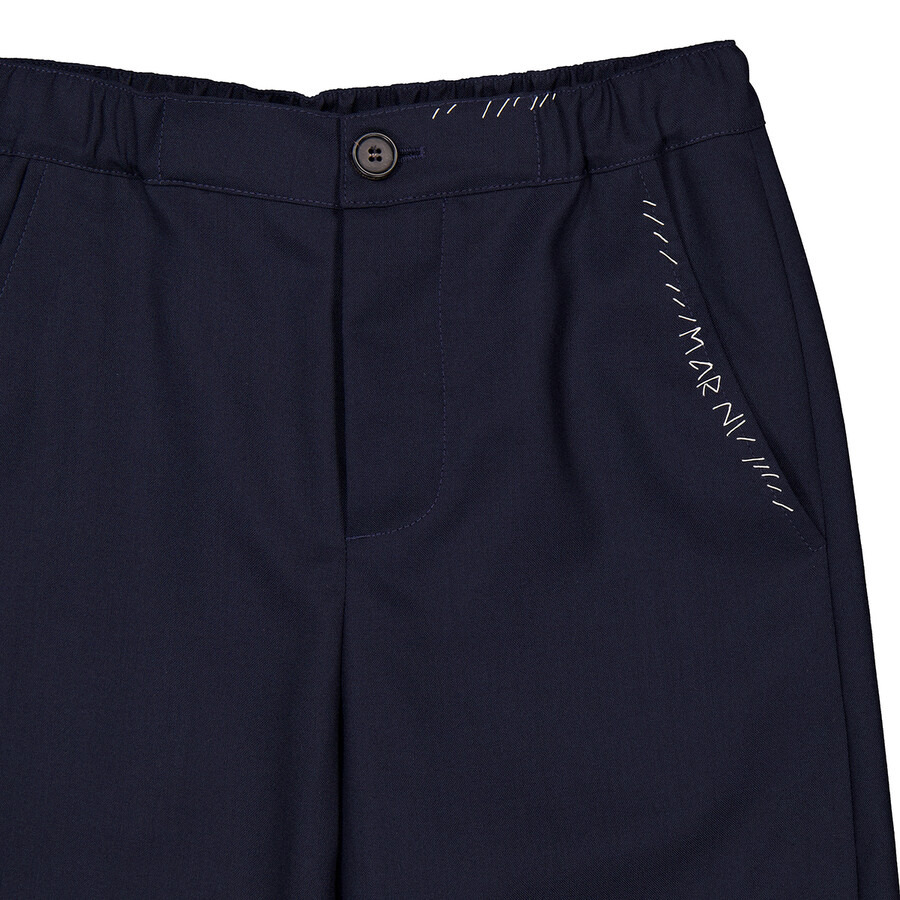 Marni Straight-Leg Tropical Wool Trousers - 2