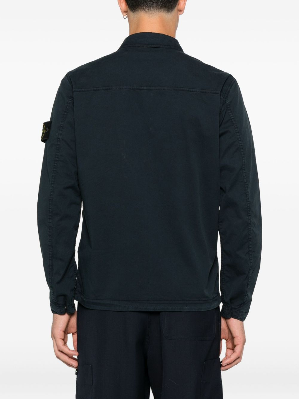 zip-fastening pocket shirt jacket - 4