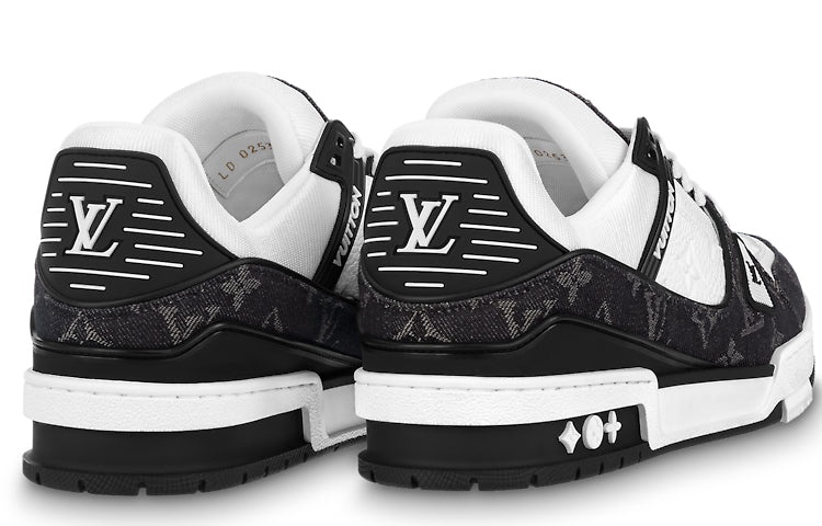 (WMNS) LOUIS VUITTON LV Trainer Sneaker 'Black Mesh Monogram with White ' 1AC2A5 - 4