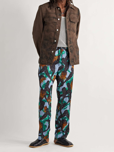 Dries Van Noten Tie-Dyed Denim Overshirt outlook