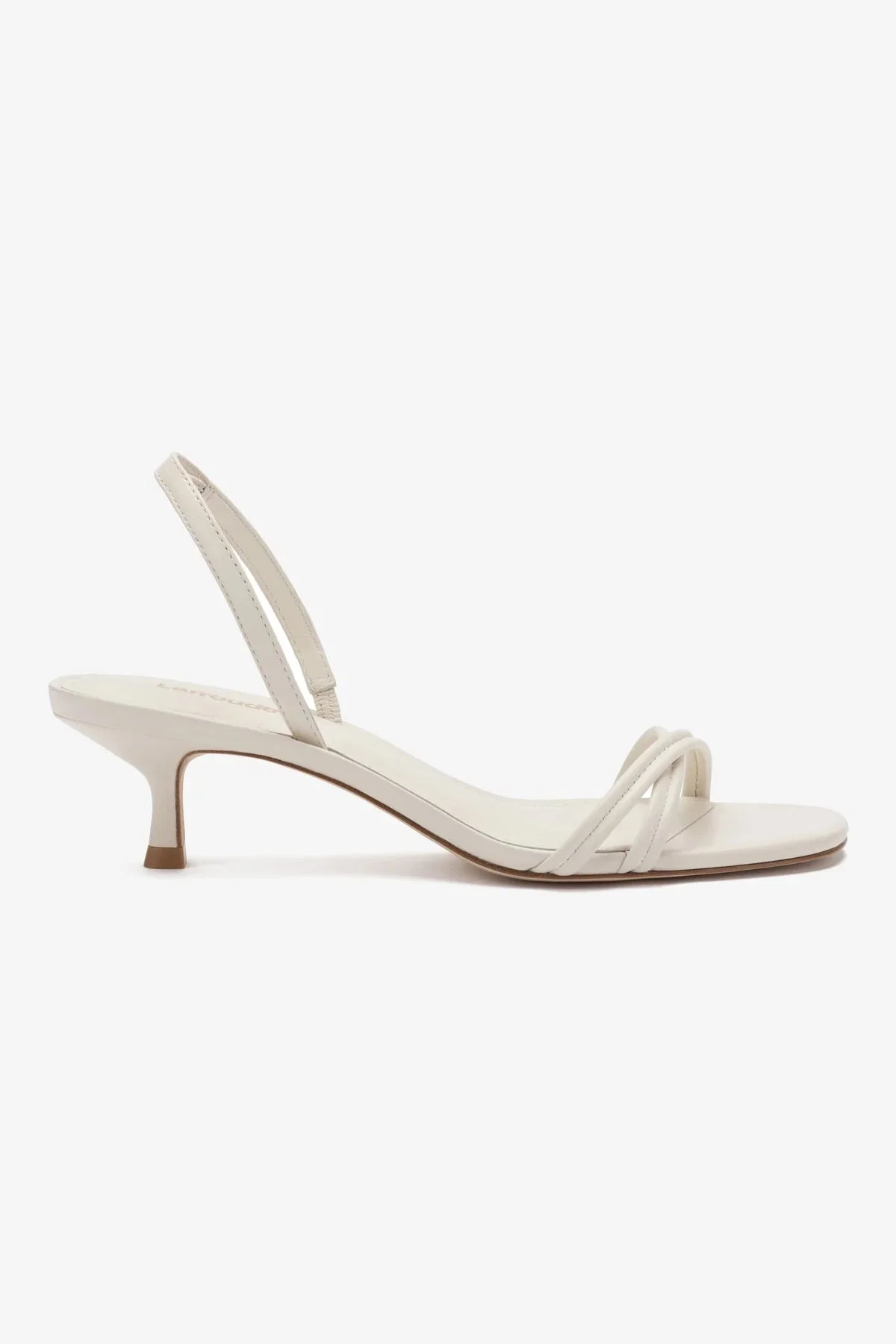 Mini Annie Sandal In Ivory Leather - 1