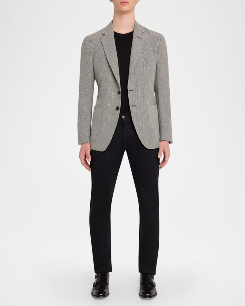 TOM FORD Men's Wool Negative Birdseye Sport Coat outlook