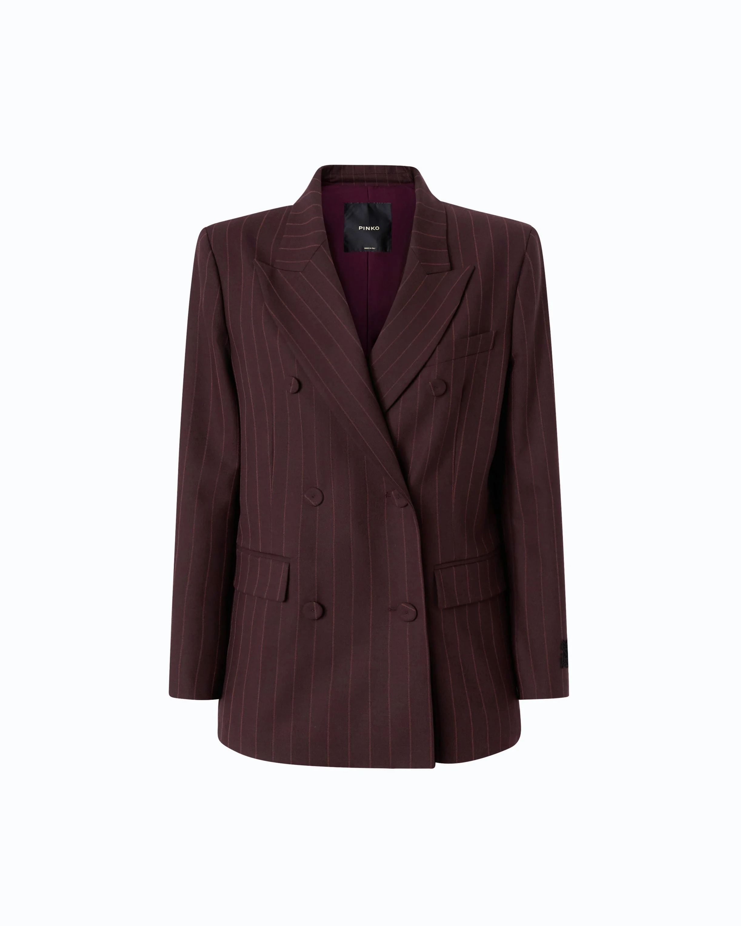 DOUBLE-BREASTED CHECK JACKET - 1