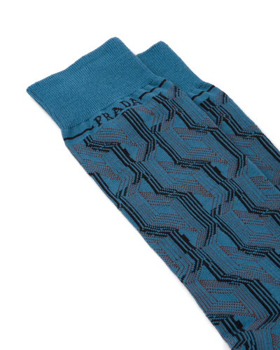 Prada Superfine wool ankle socks outlook