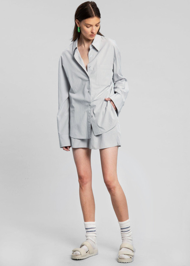 Lui Organic Cotton Shirt - Ice 8