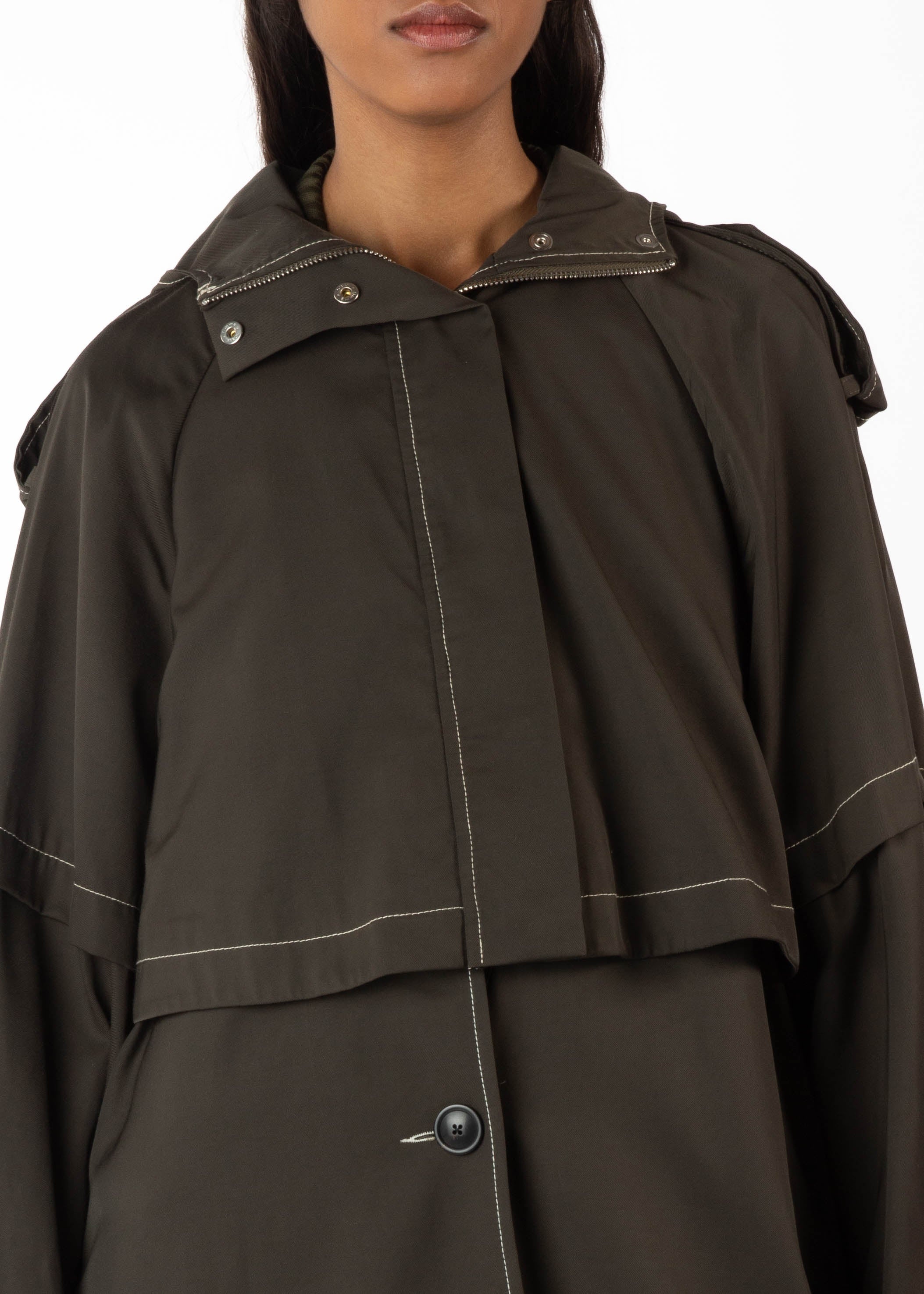 RAIN TRENCH COAT - 6