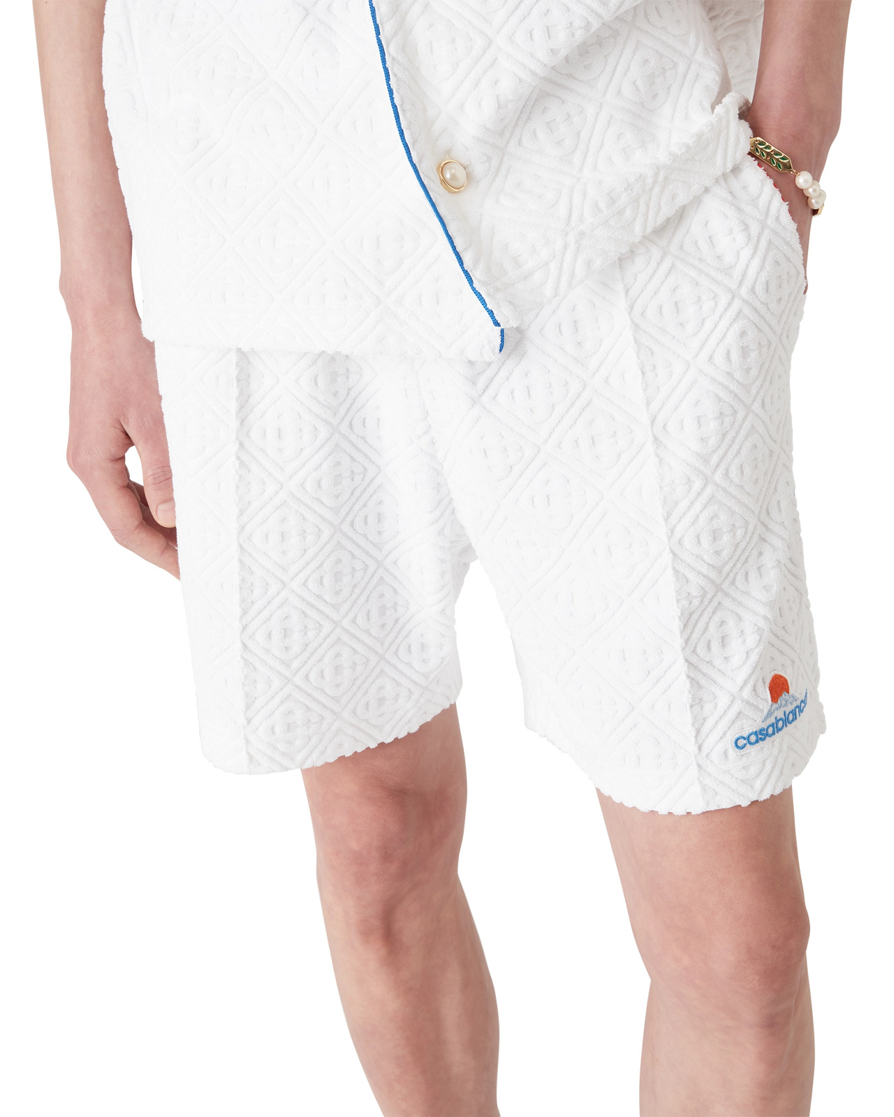 Monogram Towelling Shorts | Casablanca Paris - 4