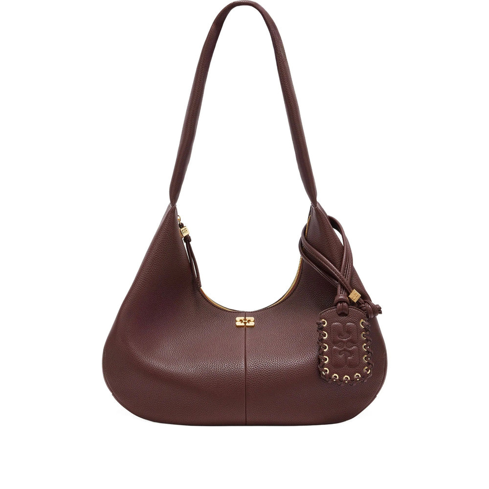 Ganni Brown Tote Bags Women - 1