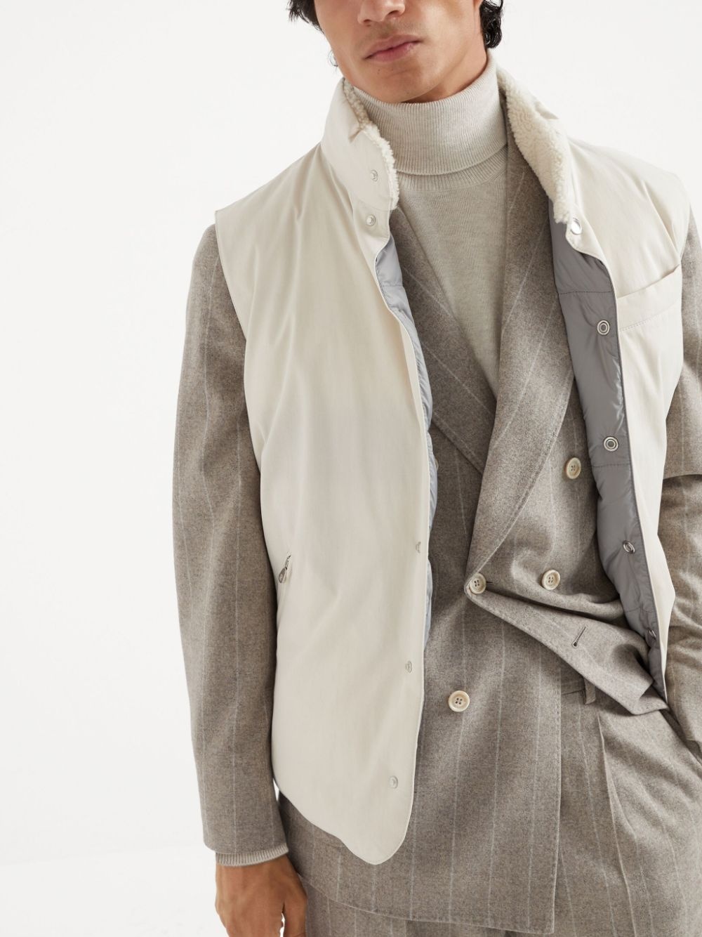 goose-down padded gilet - 3