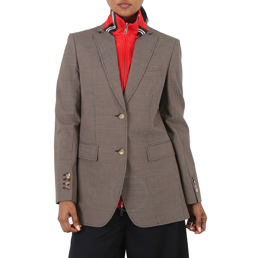 Burberry Wool Cotton Track Top Detail Tailored Jacket - 3