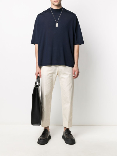 Jil Sander mock neck T-shirt outlook