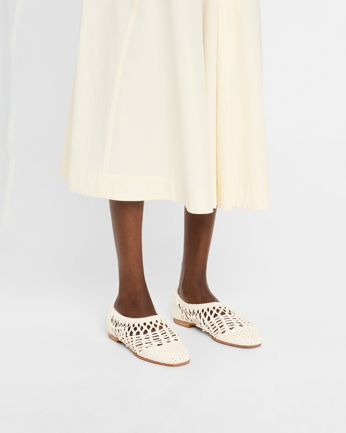 Eden Woven Leather Ballerina Flats - 2