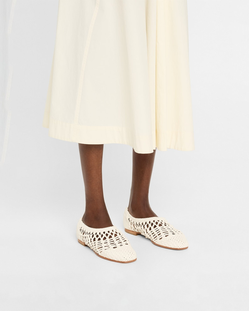 SIMKHAI Eden Woven Leather Ballerina Flats outlook