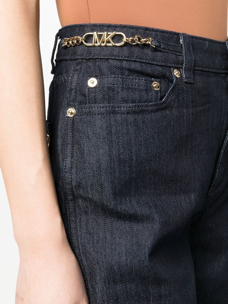 straight-leg chain-detail jeans 5