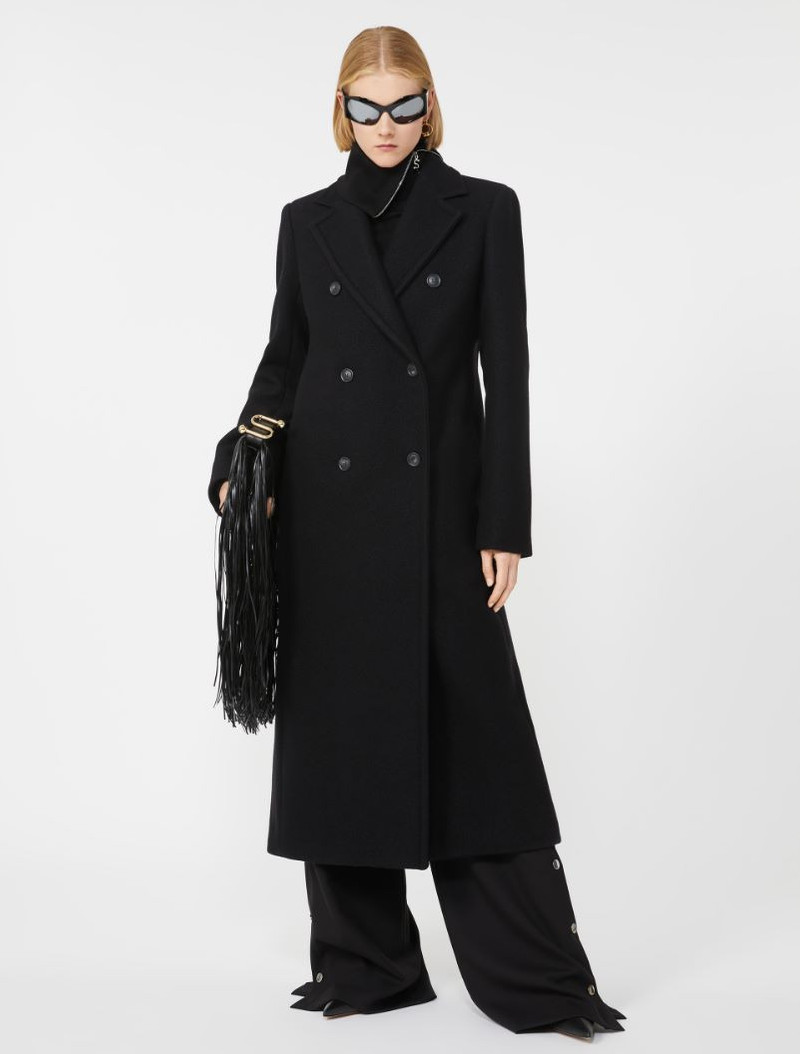 Sportmax Double-breasted coat - BLACK outlook