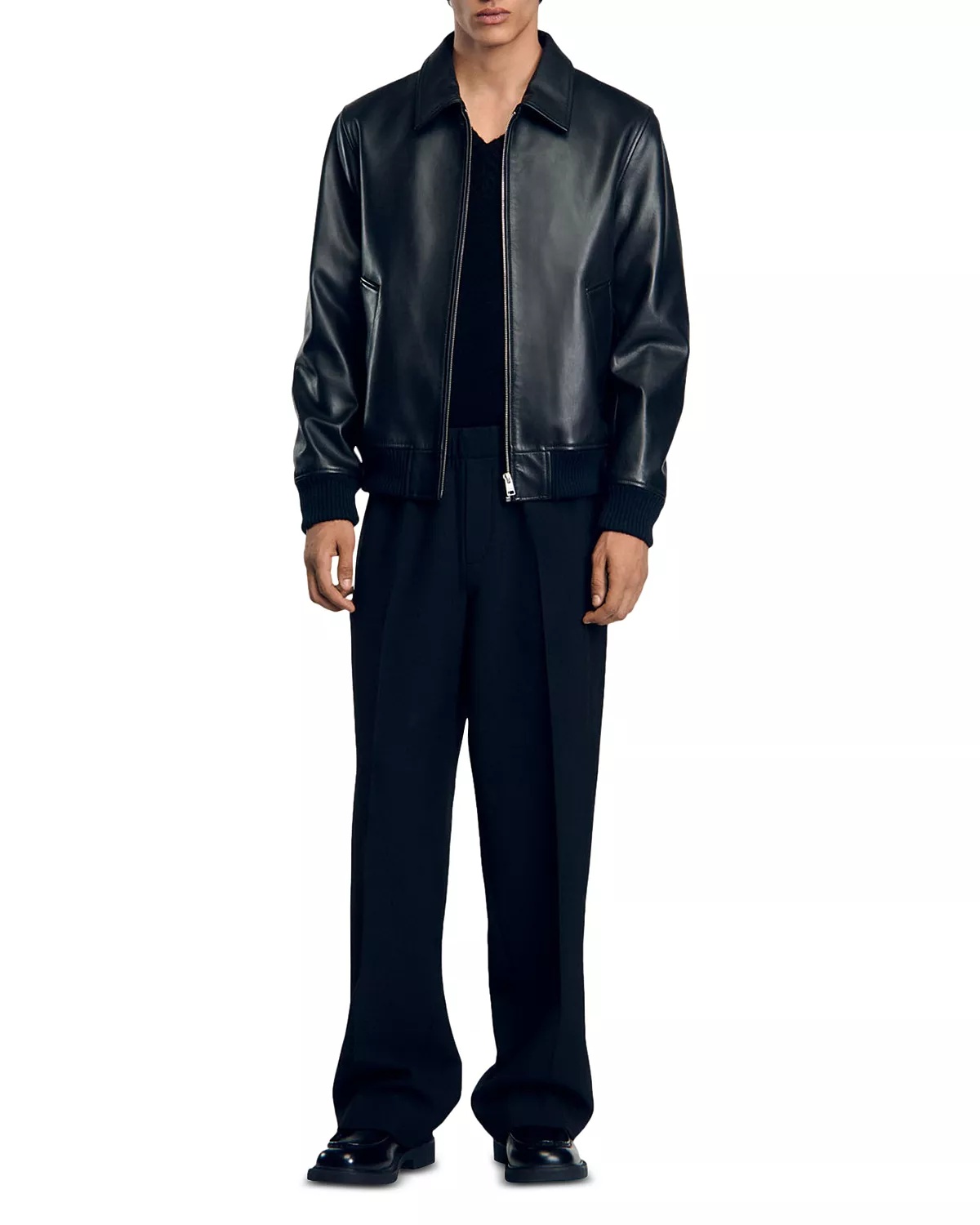 Thomas Leather Full Zip Jacket - 2