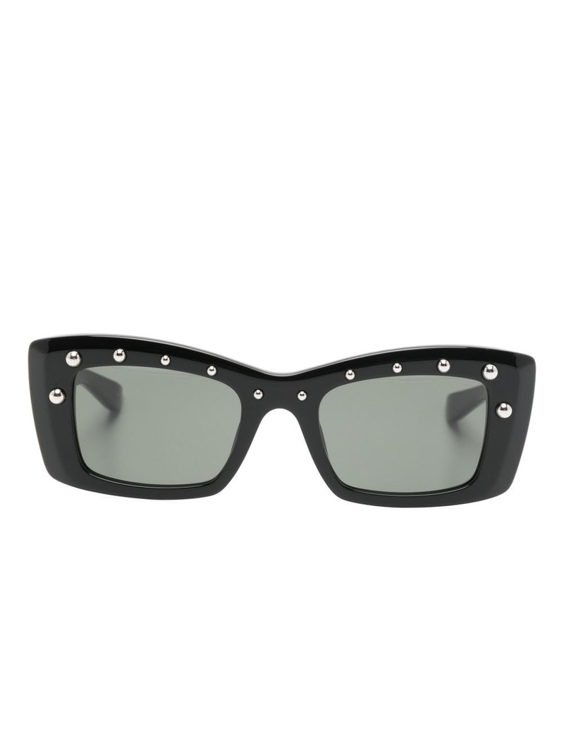 studded rectangle-frame sunglasses 1