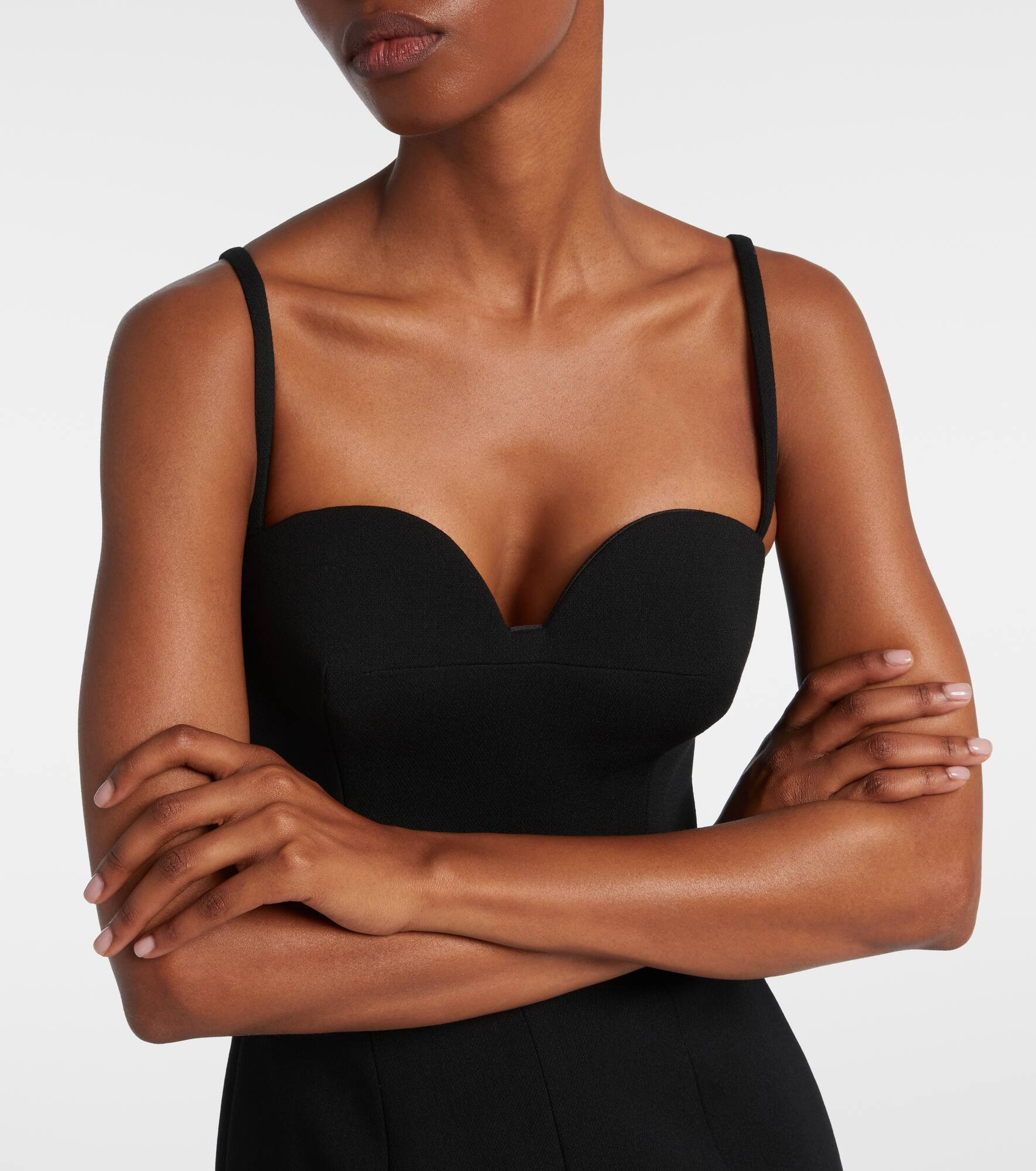 New Fury wool-blend bustier dress - 4
