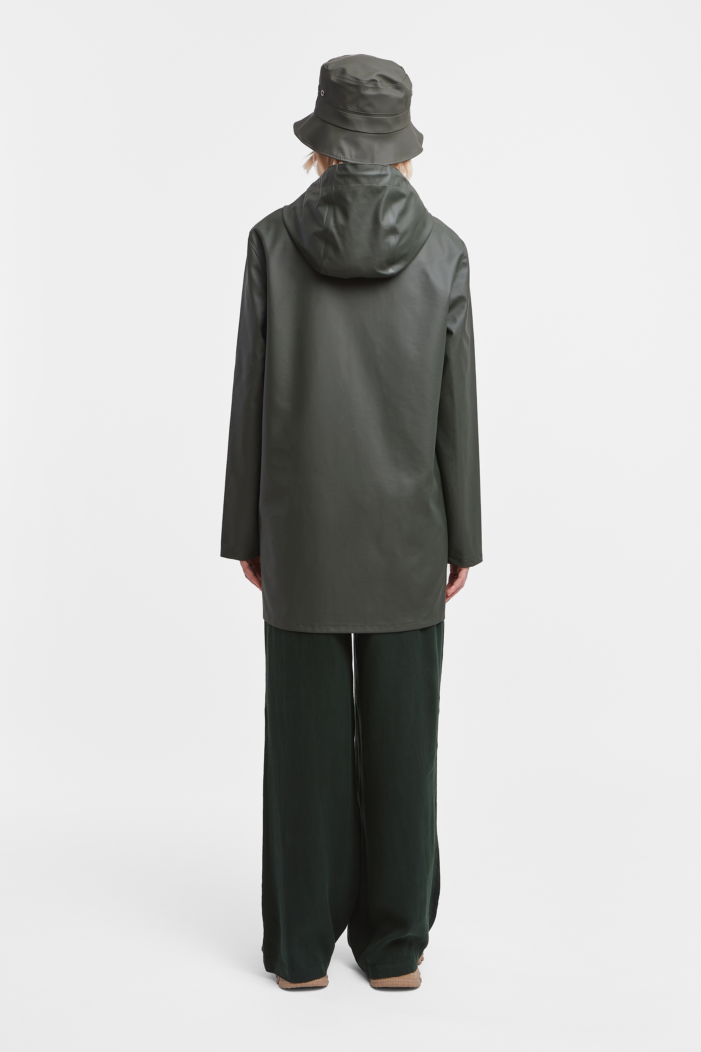 Stockholm Lightweight Raincoat Green - 4